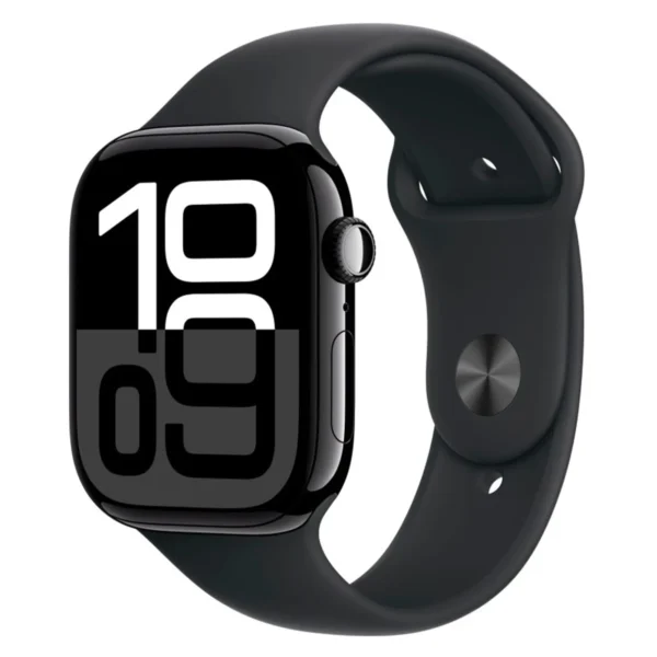 Apple Watch Series 10, 42 мм, корпус из алюминия цвета "Черный", спортивный ремешок, размер S/M