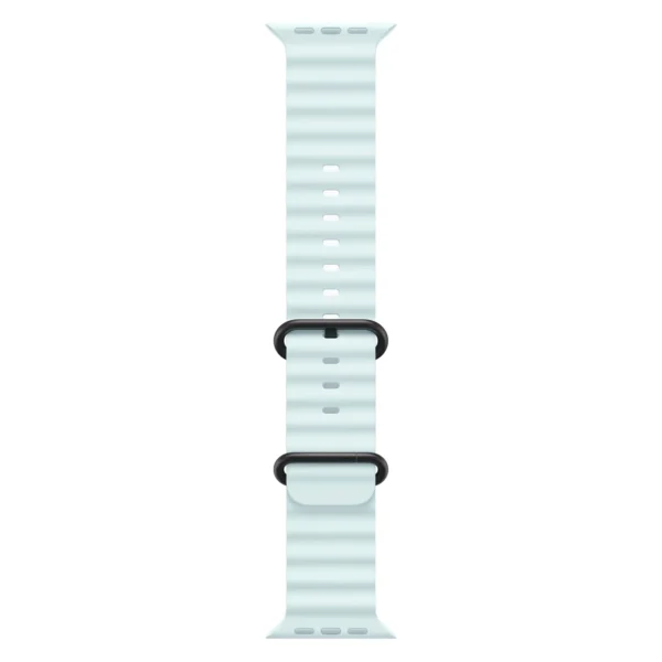 Apple Watch Ultra 2, 49 мм, корпус из черного титана, Ледяной голубой, Ocean Band №2
