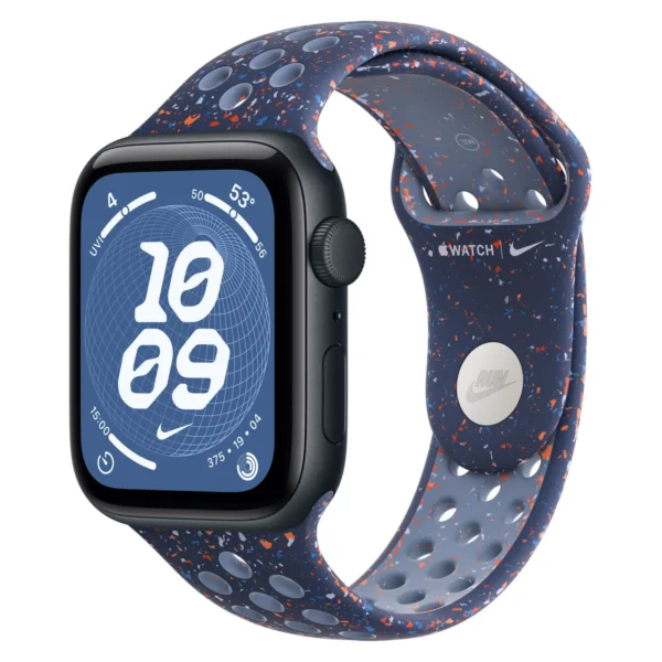 Часы Apple Watch SE 3, 40 мм, Алюминиевый корпус Midnight, Ремешок Nike Blue Ribbon, размер S/M