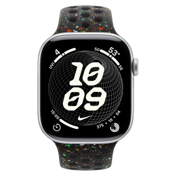 Часы Apple Watch Series 11, 46 мм, Алюминиевый корпус Silver, Ремешок Nike Midnight Black, размер M/L №2