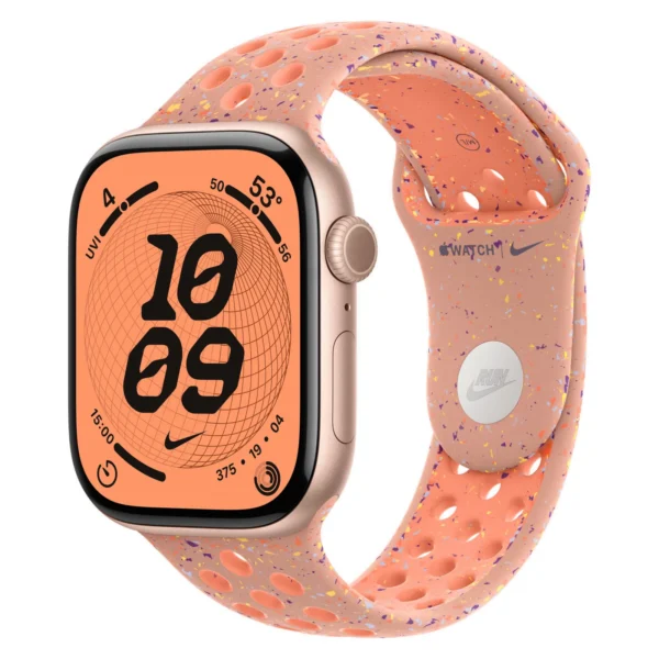 Часы Apple Watch Series 11, 42 мм, Алюминиевый корпус Rose Gold, Ремешок Nike Alpenglow Pink, размер M/L №1