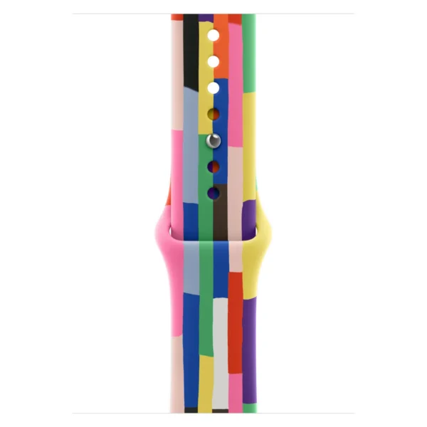 Часы Apple Watch SE 3, 44 мм, Алюминиевый корпус Starlight, Спортивный ремешок Pride Edition, размер M/L №3