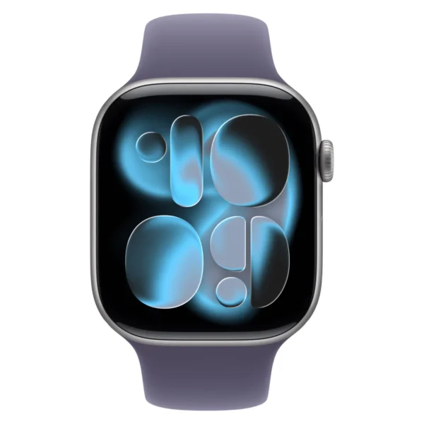 Часы Apple Watch Series 11, 42 мм, Алюминиевый корпус Space Gray, Спортивный ремешок Purple Fog, размер M/L №2