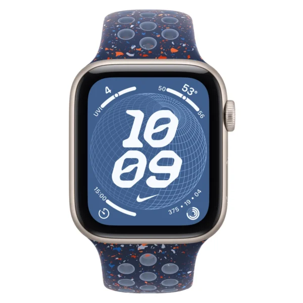 Часы Apple Watch SE 3, 40 мм, Алюминиевый корпус Starlight, Ремешок Nike Blue Ribbon, размер S/M №2