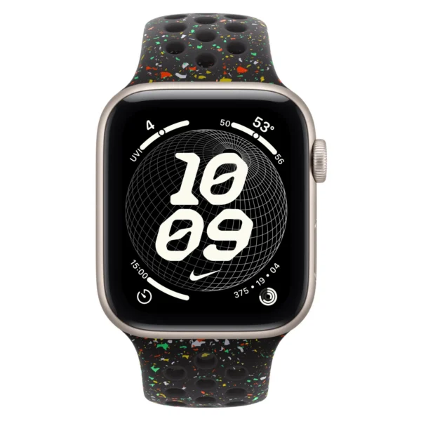 Часы Apple Watch SE 3, 40 мм, Алюминиевый корпус Starlight, Ремешок Nike Midnight Black, размер M/L №2