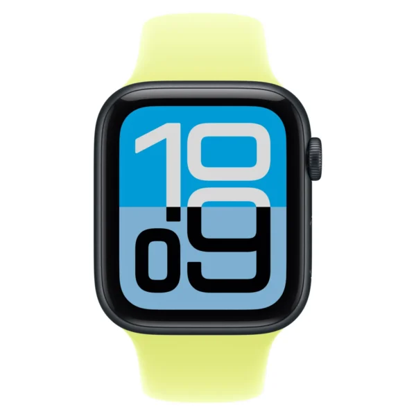 Часы Apple Watch SE 3, 40 мм, Алюминиевый корпус Midnight, Спортивный ремешок Neon Yellow, размер M/L №2