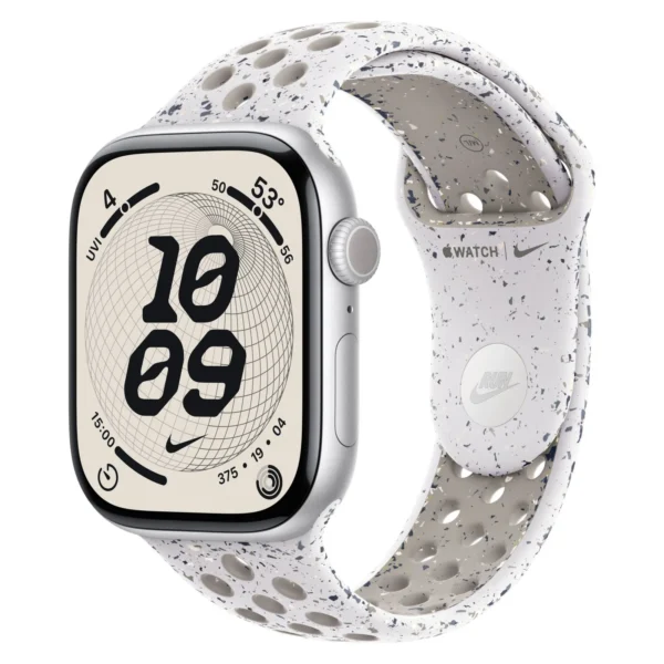 Часы Apple Watch Series 11, 42 мм, Алюминиевый корпус Silver, Ремешок Nike Veiled Grey, размер S/M