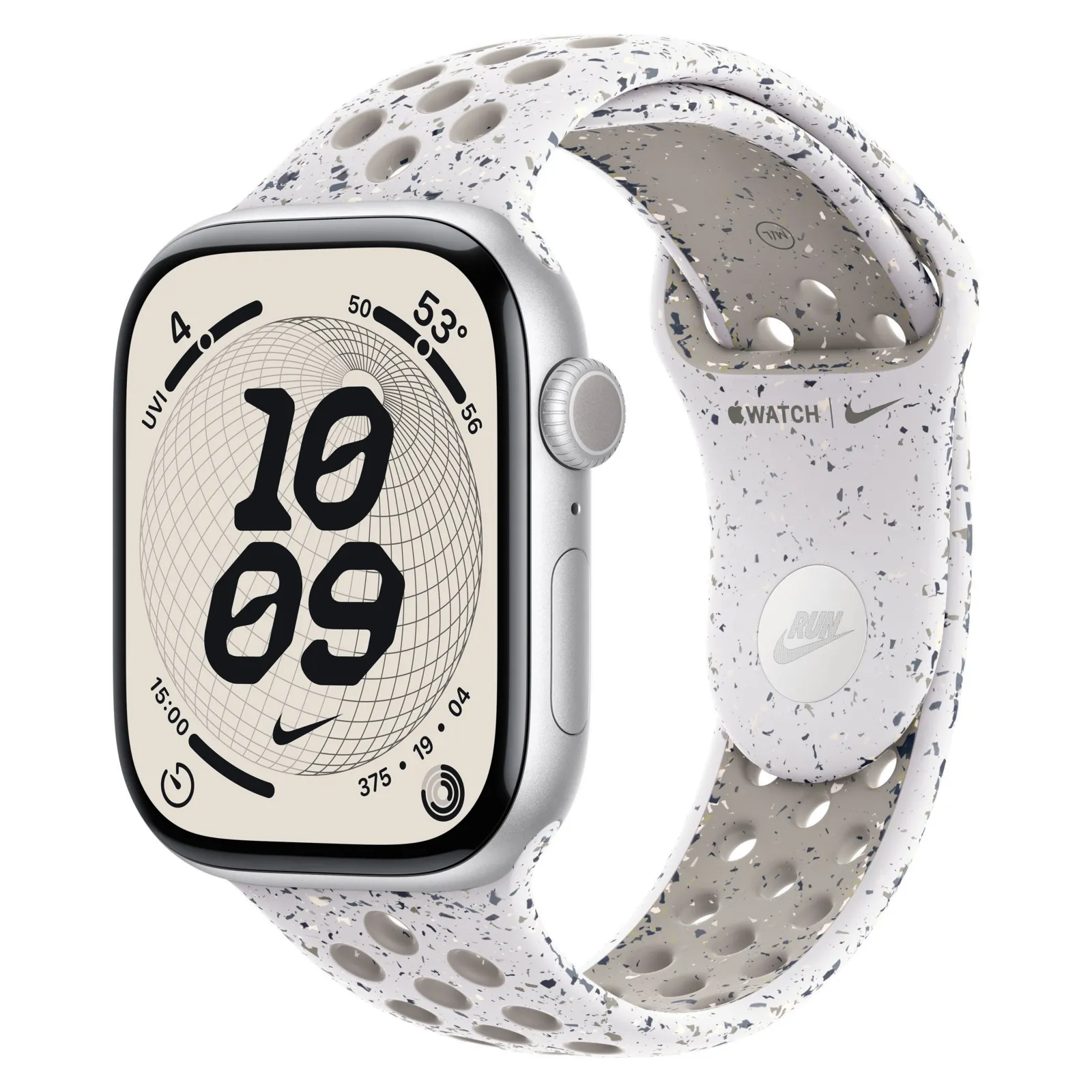 Часы Apple Watch Series 11, 42 мм, Алюминиевый корпус Silver, Ремешок Nike Veiled Grey, размер M/L №1