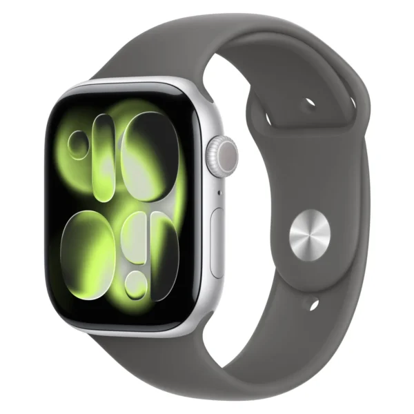 Часы Apple Watch Series 11, 42 мм, Алюминиевый корпус Silver, Спортивный ремешок Stone Gray, размер M/L