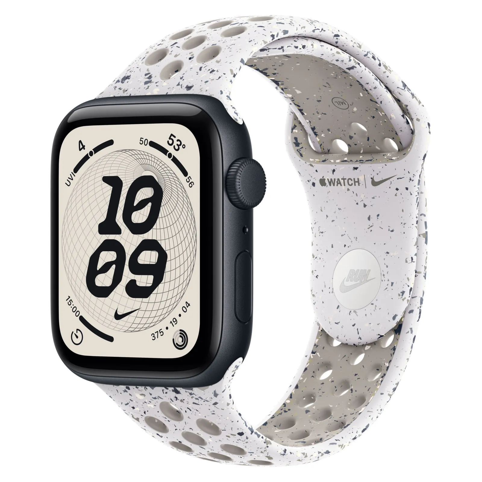 Часы Apple Watch SE 3, 40 мм, Алюминиевый корпус Midnight, Ремешок Nike Veiled Grey, размер S/M №1