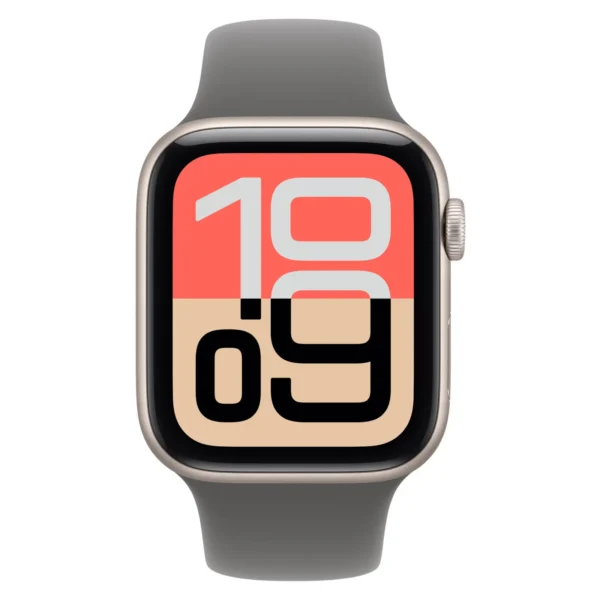 Часы Apple Watch SE 3, 44 мм, Алюминиевый корпус Starlight, Спортивный ремешок Stone Gray, размер S/M №2