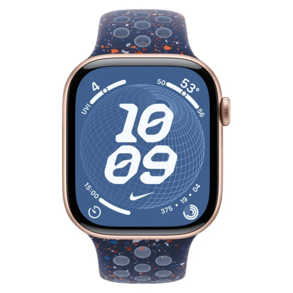 Часы Apple Watch Series 11, 42 мм, Алюминиевый корпус Rose Gold, Ремешок Nike Blue Ribbon, размер S/M №2