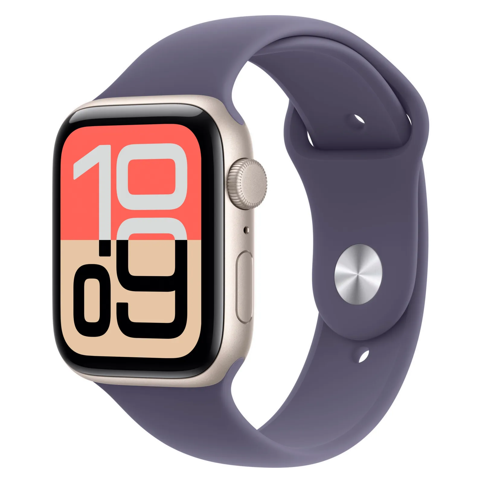 Часы Apple Watch SE 3, 44 мм, Алюминиевый корпус Starlight, Спортивный ремешок Purple Fog, размер M/L №1