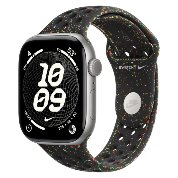 Часы Apple Watch Series 11, 42 мм, Алюминиевый корпус Space Gray, Ремешок Nike Midnight Black, размер M/L