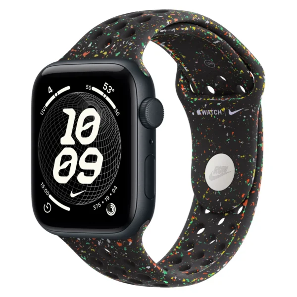 Часы Apple Watch SE 3, 40 мм, Алюминиевый корпус Midnight, Ремешок Nike Midnight Black, размер S/M