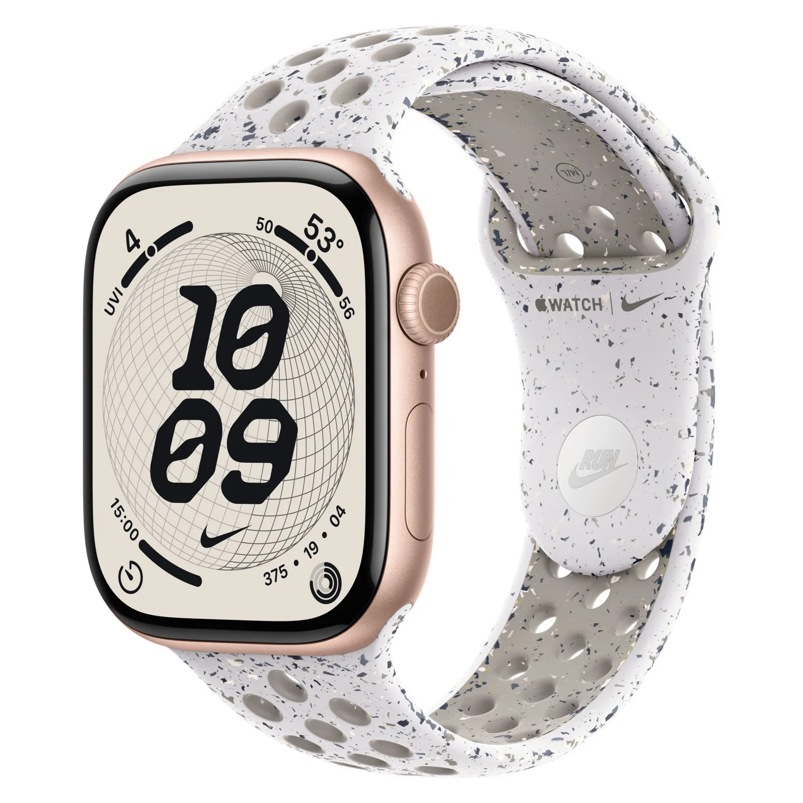 Часы Apple Watch Series 11, 42 мм, Алюминиевый корпус Rose Gold, Ремешок Nike Veiled Grey, размер M/L №1