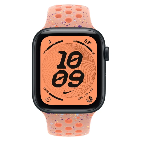Часы Apple Watch SE 3, 40 мм, Алюминиевый корпус Midnight, Ремешок Nike Alpenglow Pink, размер M/L №2