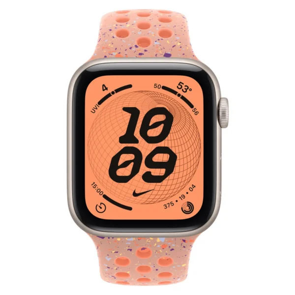 Часы Apple Watch SE 3, 44 мм, Алюминиевый корпус Starlight, Ремешок Nike Alpenglow Pink, размер S/M №2