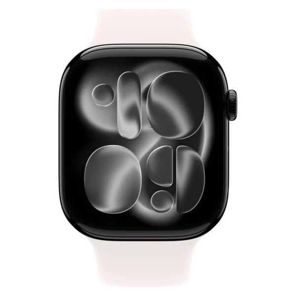 Часы Apple Watch Series 11, 42 мм, Алюминиевый корпус Jet Black, Спортивный ремешок Light Blush, размер M/L №2
