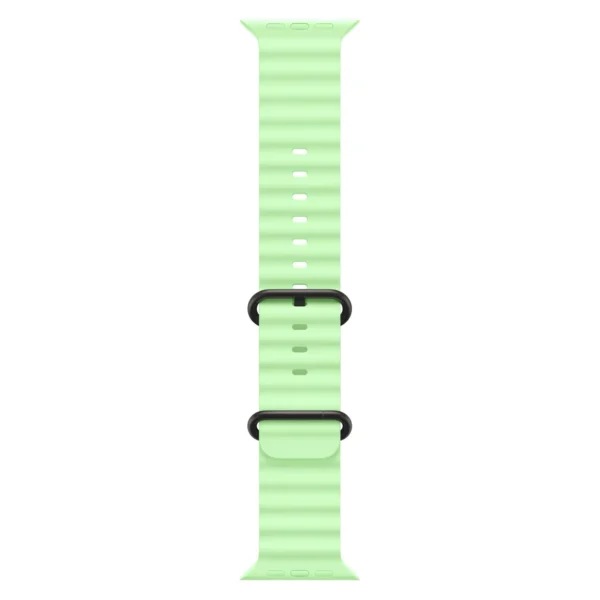 Часы Apple Watch Ultra 3, 49 мм, титан чёрного цвета, ремешок Ocean цвета «зелёный неон» №3