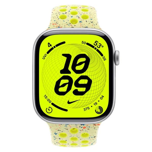 Часы Apple Watch Series 11, 42 мм, Алюминиевый корпус Silver, Ремешок Nike Volt Splash, размер S/M №2