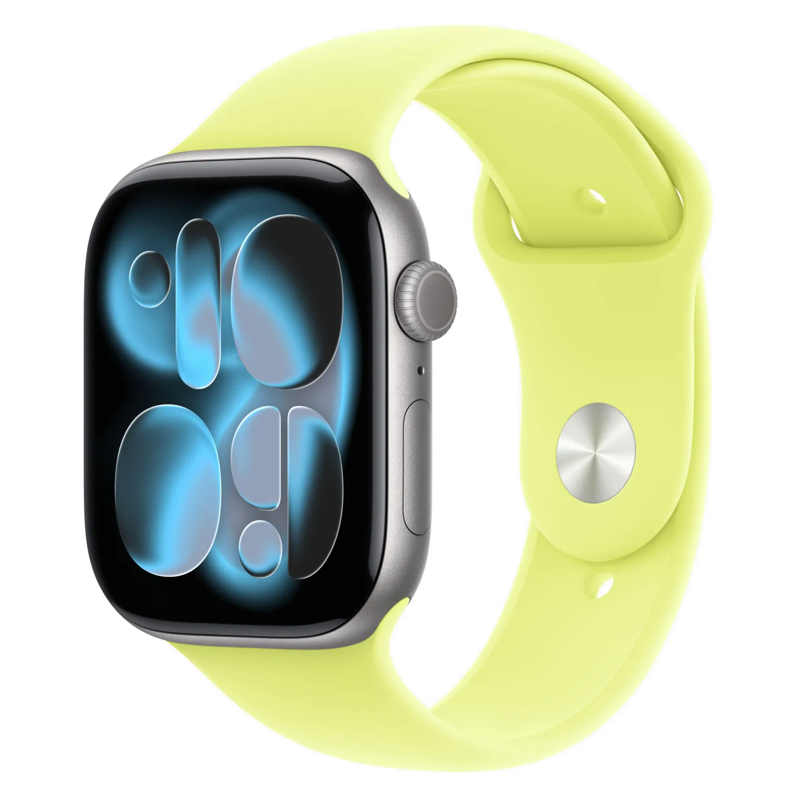 Часы Apple Watch Series 11, 46 мм, Алюминиевый корпус Space Gray, Спортивный ремешок Neon Yellow, размер S/M №1