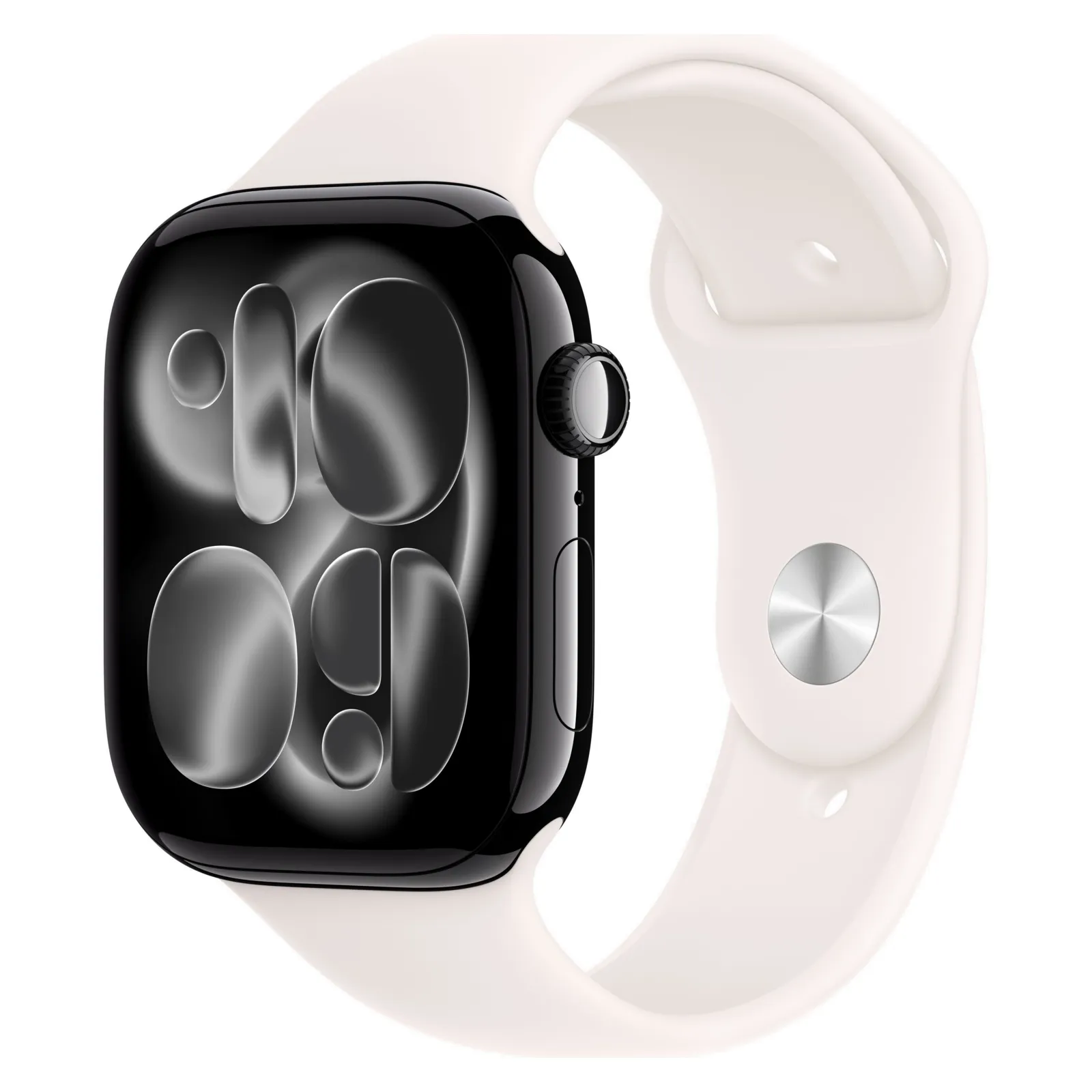 Часы Apple Watch Series 11, 42 мм, Алюминиевый корпус Jet Black, Спортивный ремешок Light Blush, размер M/L №1