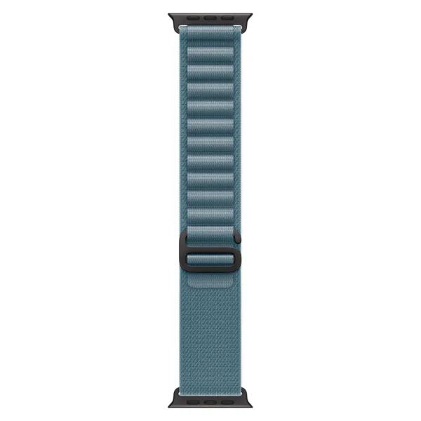 Часы Apple Watch Ultra 3, 49 мм, титан чёрного цвета, ремешок Alpine голубого цвета №3