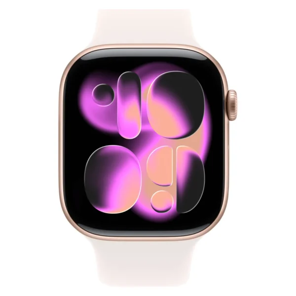Часы Apple Watch Series 11, 46 мм, Алюминиевый корпус Rose Gold, Спортивный ремешок Light Blush, размер S/M №2