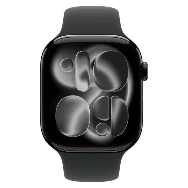 Часы Apple Watch Series 11, 42 мм, Алюминиевый корпус Jet Black, Спортивный ремешок Black, размер S/M №2