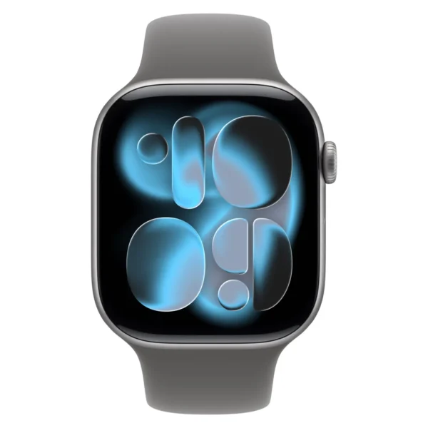 Часы Apple Watch Series 11, 42 мм, Алюминиевый корпус Space Gray, Спортивный ремешок Stone Gray, размер M/L №2