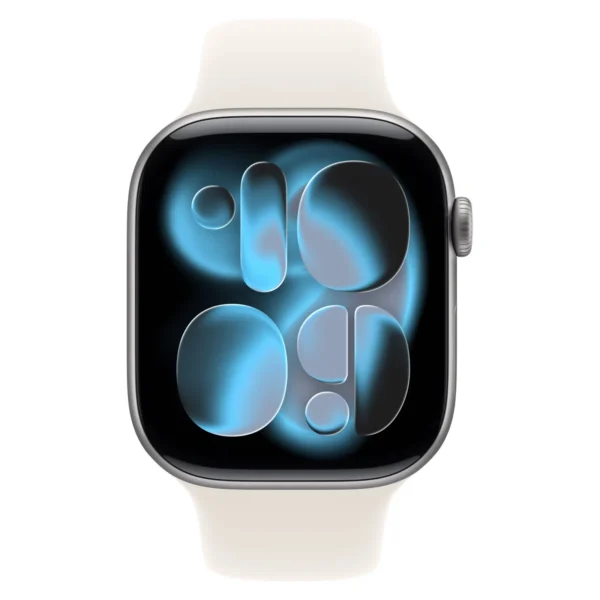 Часы Apple Watch Series 11, 46 мм, Алюминиевый корпус Space Gray, Спортивный ремешок Starlight, размер M/L №2