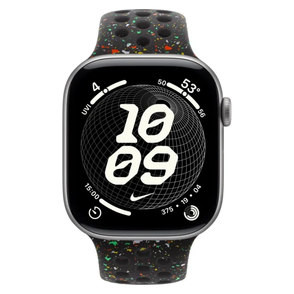 Часы Apple Watch Series 11, 42 мм, Алюминиевый корпус Space Gray, Ремешок Nike Midnight Black, размер M/L №2