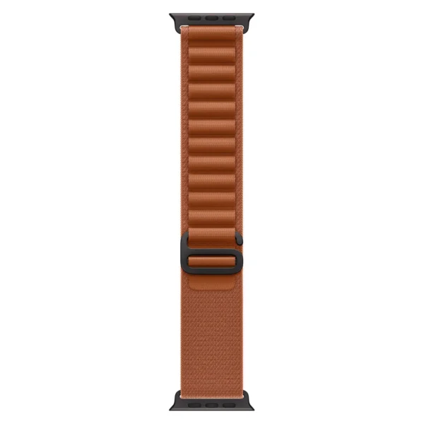 Часы Apple Watch Ultra 3, 49 мм, титан чёрного цвета, ремешок Alpine терракотового цвета №3