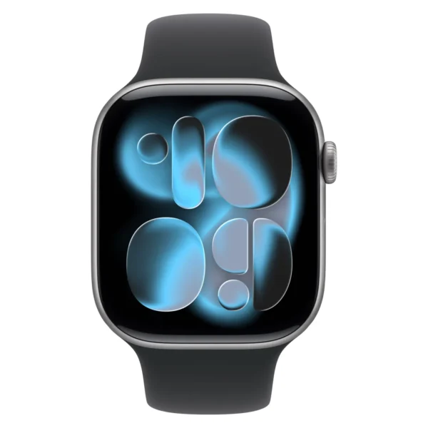 Часы Apple Watch Series 11, 46 мм, Алюминиевый корпус Space Gray, Спортивный ремешок Black, размер S/M №2