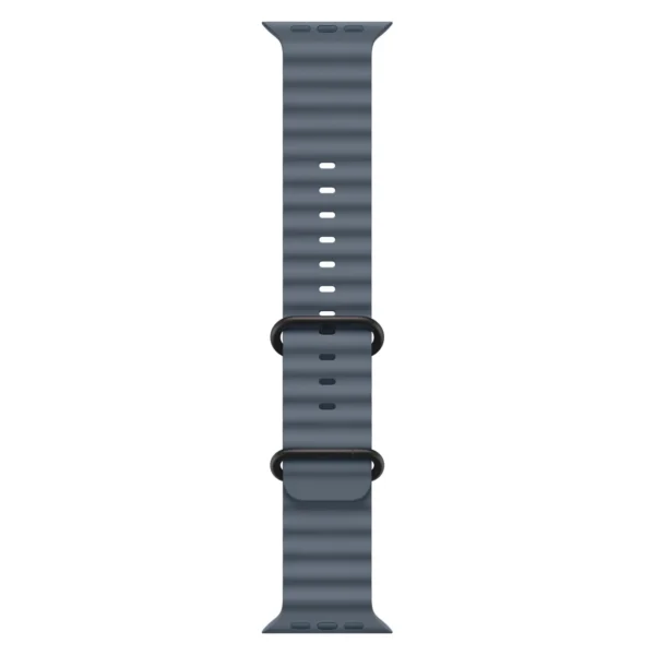 Часы Apple Watch Ultra 3, 49 мм, титан чёрного цвета, ремешок Ocean цвета «якорный синий» №3