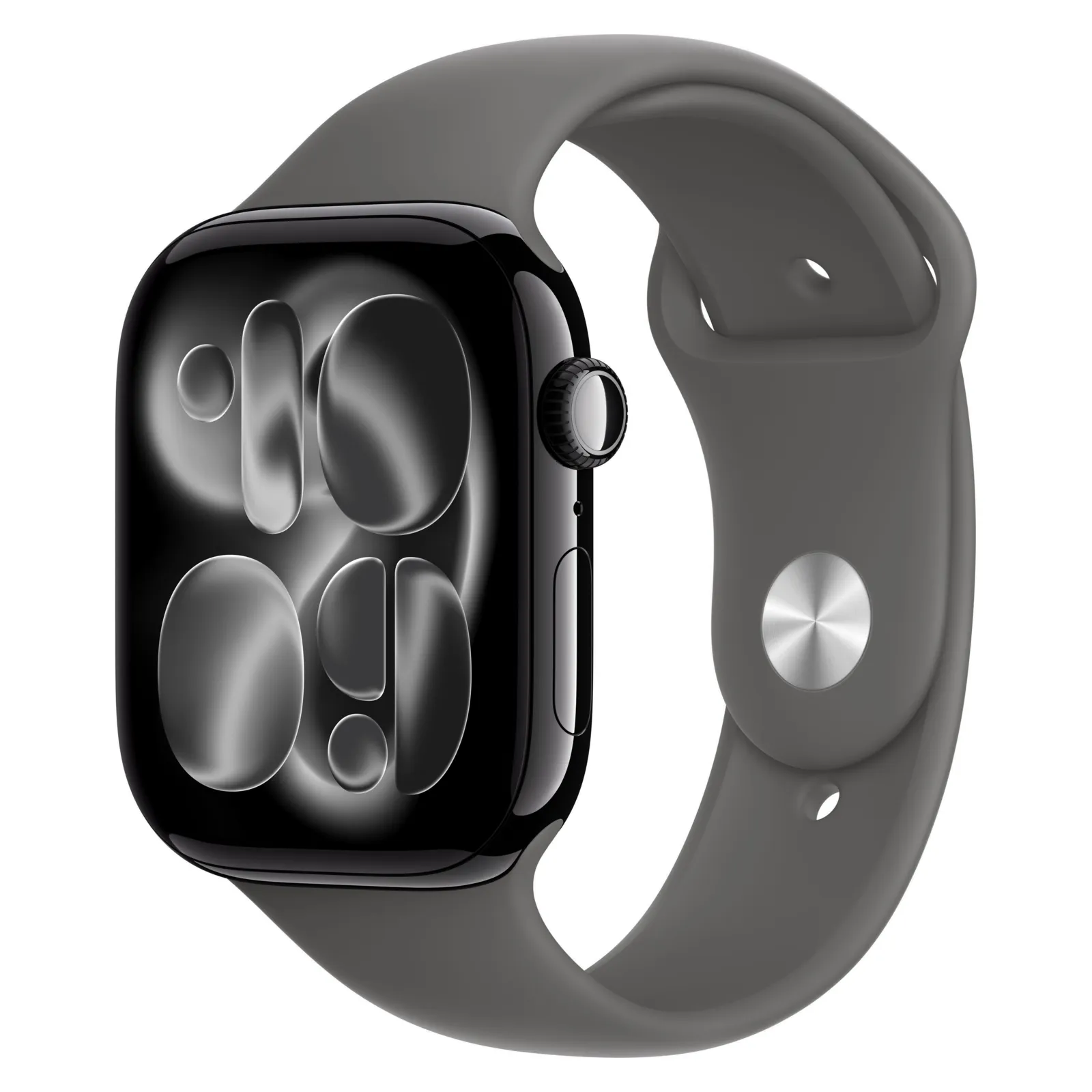 Часы Apple Watch Series 11, 42 мм, Алюминиевый корпус Jet Black, Спортивный ремешок Stone Gray, размер S/M №1