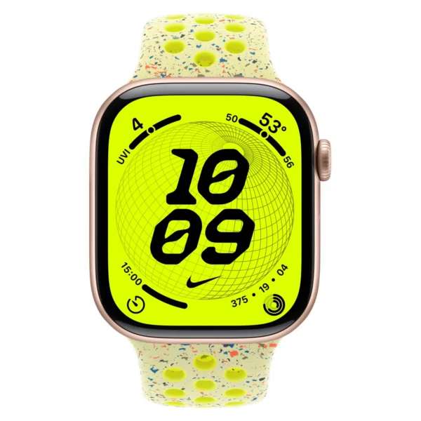 Часы Apple Watch Series 11, 42 мм, Алюминиевый корпус Rose Gold, Ремешок Nike Volt Splash, размер M/L №2