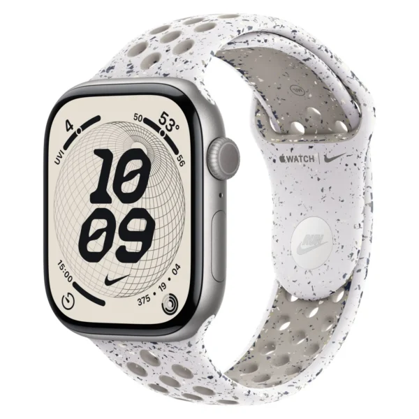 Часы Apple Watch Series 11, 42 мм, Алюминиевый корпус Space Gray, Ремешок Nike Veiled Grey, размер S/M