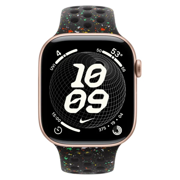 Часы Apple Watch Series 11, 42 мм, Алюминиевый корпус Rose Gold, Ремешок Nike Midnight Black, размер M/L №2