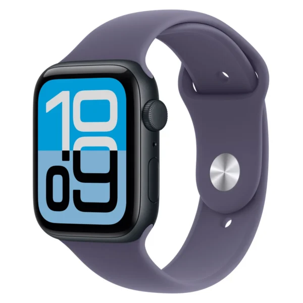 Часы Apple Watch SE 3, 40 мм, Алюминиевый корпус Midnight, Спортивный ремешок Purple Fog, размер S/M