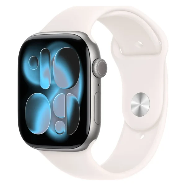 Часы Apple Watch Series 11, 42 мм, Алюминиевый корпус Space Gray, Спортивный ремешок Light Blush, размер S/M