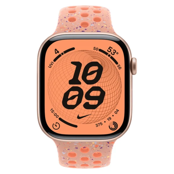 Часы Apple Watch Series 11, 42 мм, Алюминиевый корпус Rose Gold, Ремешок Nike Alpenglow Pink, размер M/L №2