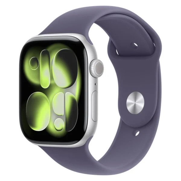Часы Apple Watch Series 11, 42 мм, Алюминиевый корпус Silver, Спортивный ремешок Purple Fog, размер M/L