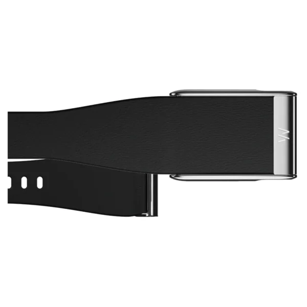Кожаный ремешок для браслета Whoop MG LeatherLuxe Band (Black/Titanium) №3