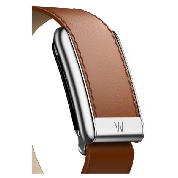 Кожаный ремешок для браслета Whoop 5.0 (ONE, PEAK) LeatherLuxe Band (Chestnut/Cream/Titanium) №3