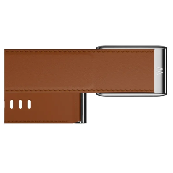 Кожаный ремешок для браслета Whoop 5.0 (ONE, PEAK) LeatherLuxe Band (Chestnut/Cream/Titanium) №2