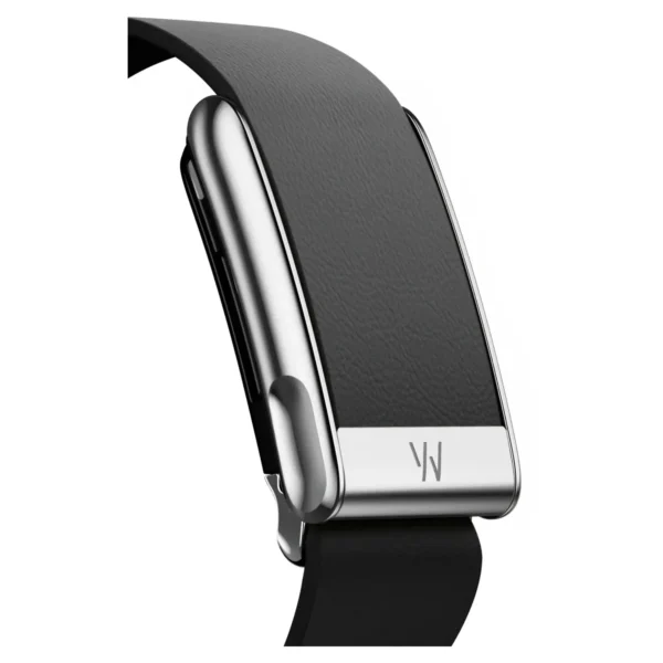 Кожаный ремешок для браслета Whoop MG LeatherLuxe Band (Black/Titanium) №2